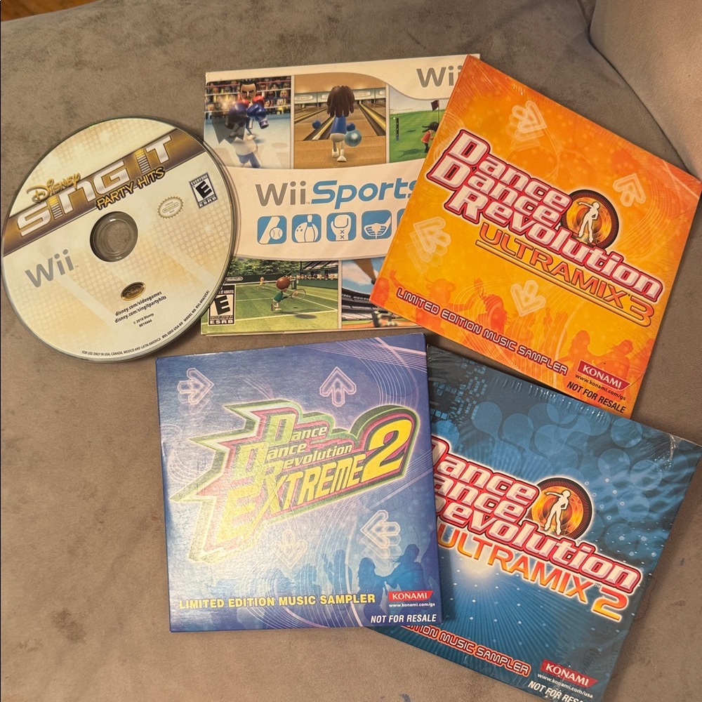 Wii and Dance Dance Revolution Game Bundle